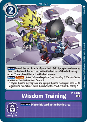 Wisdom Training (Blast Ace Box Topper) [P-108 P] [Digimon Promotion Cards] Foil