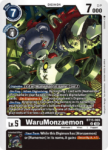 WaruMonzaemon [BT15-065 U] [Exceed Apocalypse]