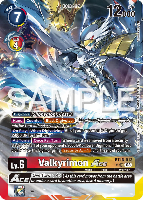 Valkyrimon ACE (Alternate Art) [BT16-013 SR] [Beginning Observer] Foil