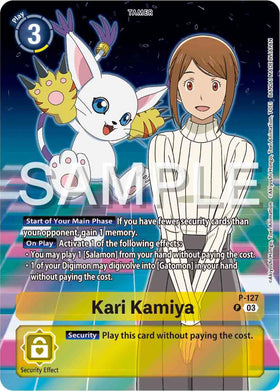 Kari Kamiya - P-127 (Digimon Adventure 02: The Beginning Set) [P-127 P] [Digimon Promotion Cards] Foil