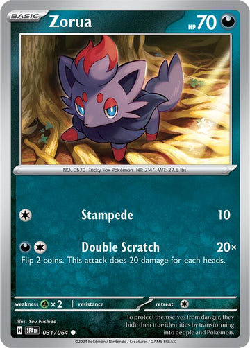 Zorua [031/064] [Shrouded Fable]