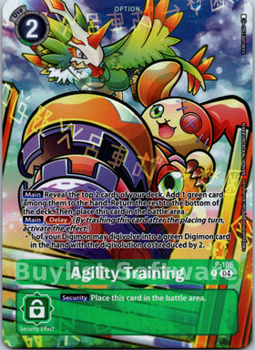Agility Training (Starter Deck 19 Exclusive) [P-106 P] [Digimon Promotion Cards] Foil