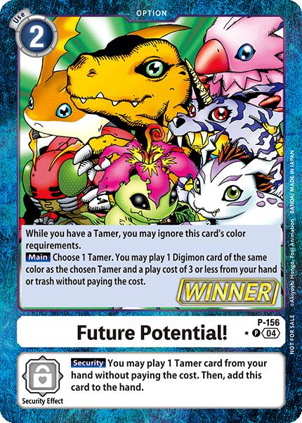 Future Potential! (Store Tournament 2024 Oct. - Dec. Winner Pack) [P-156 P] [Digimon Promotion Cards] Foil