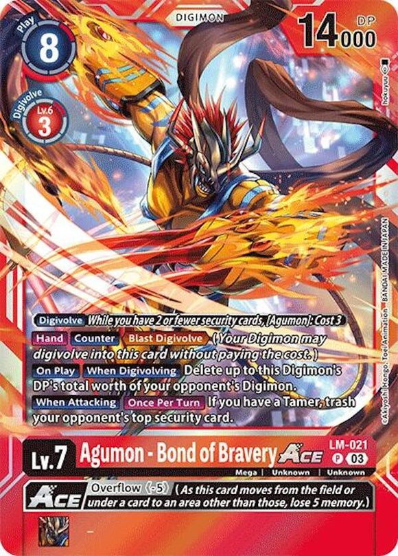 Agumon - Bond of Bravery ACE [LM-021 P] [Special Limited Set] Foil