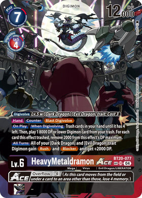 HeavyMetaldramon ACE (Textured) [BT20-077 SR] [Release Special Booster 2.5] Foil