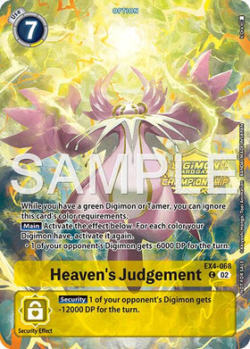 Heaven's Judgement (Championship 25-26 Tamers Pack)
