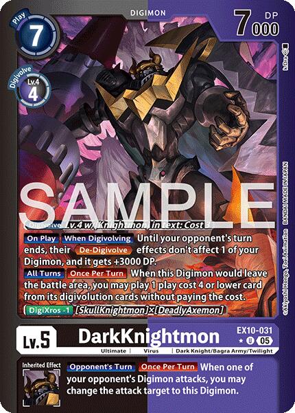 DarkKnightmon (Limited Foil) [EX10-031 U] [Sinister Order] Foil