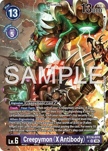 Creepymon (X Antibody) (Alternate Art) [BT24-078 SR] [Time Stranger] Foil