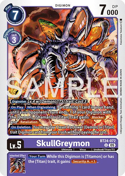 SkullGreymon [BT24-072 U] [Time Stranger]