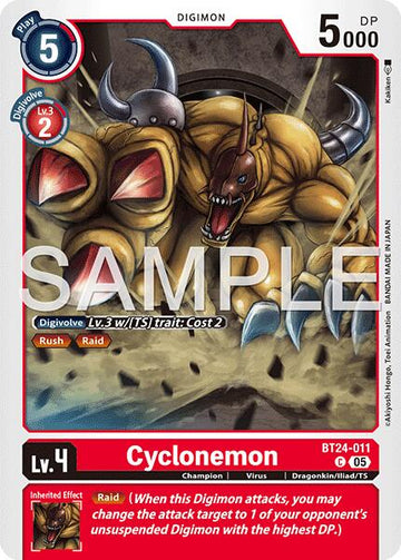 Cyclonemon [BT24-011 C] [Time Stranger]