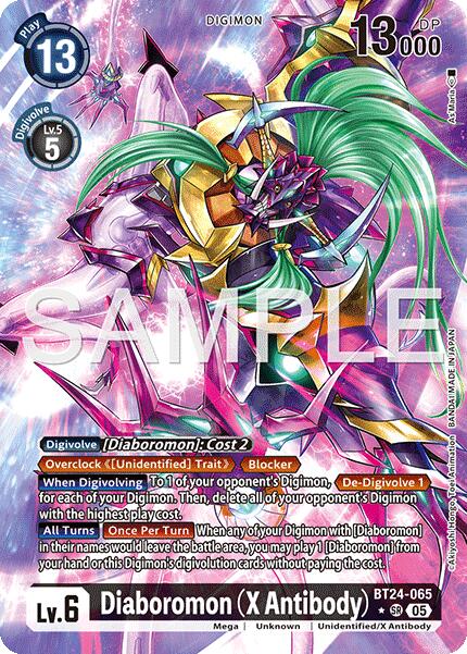 Diaboromon (X Antibody) (Alternate Art) [BT24-065 SR] [Time Stranger] Foil