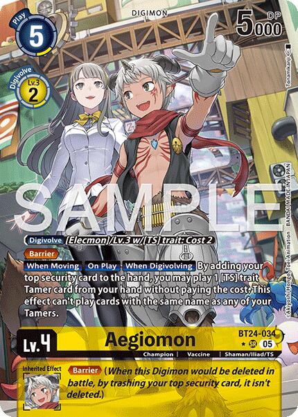 Aegiomon (Alternate Art) [BT24-034 SR] [Time Stranger] Foil