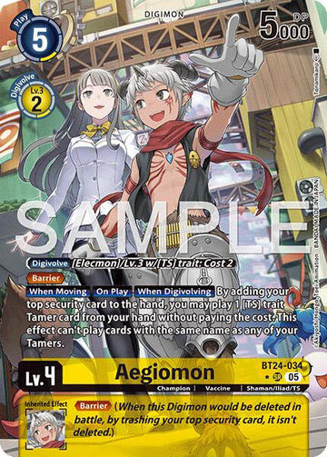 Aegiomon (Alternate Art) [BT24-034 SR] [Time Stranger] Foil