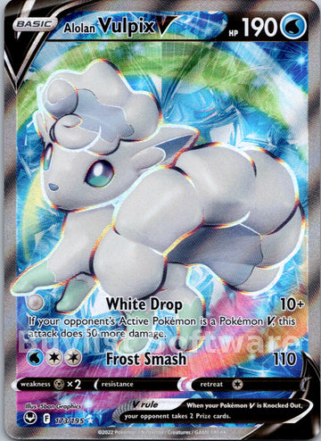 Alolan Vulpix V [173/195] [Silver Tempest] Holofoil