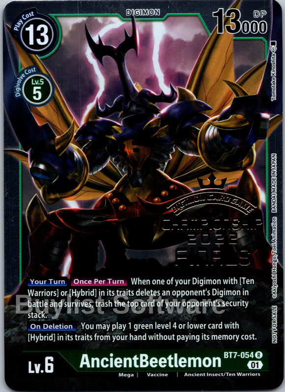 AncientBeetlemon (2022 Championship Finals Event Pack) [BT7-054 R] [Next Adventure] Foil
