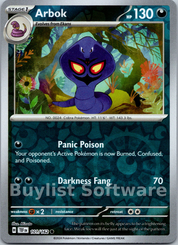 Arbok [101/162] [Temporal Forces] Reverse Holofoil