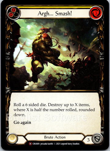 Argh... Smash! [CRU009] [Crucible of War] Unlimited Edition Normal