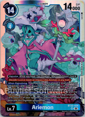Ariemon [BT22-028 SR] [Cyber Eden] Foil