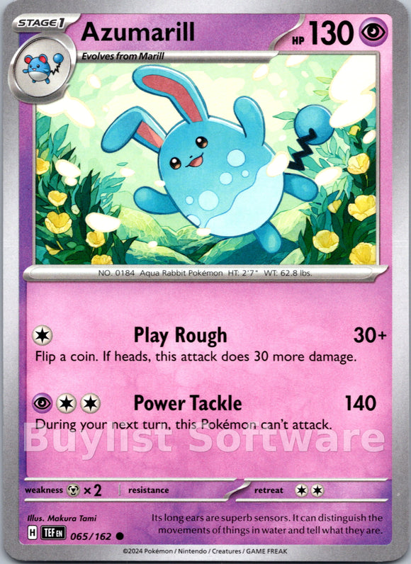 Azumarill [065/162] [Temporal Forces]