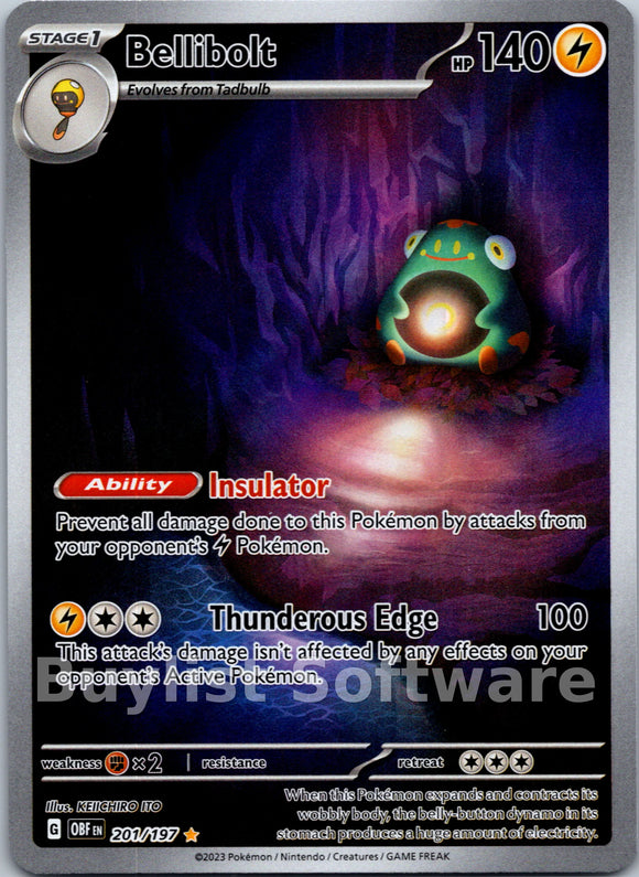 Bellibolt [201/197] [Obsidian Flames] Holofoil