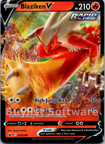 Blaziken V [020/198] [Chilling Reign] Holofoil