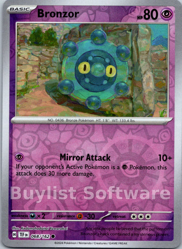 Bronzor [068/162] [Temporal Forces] Reverse Holofoil