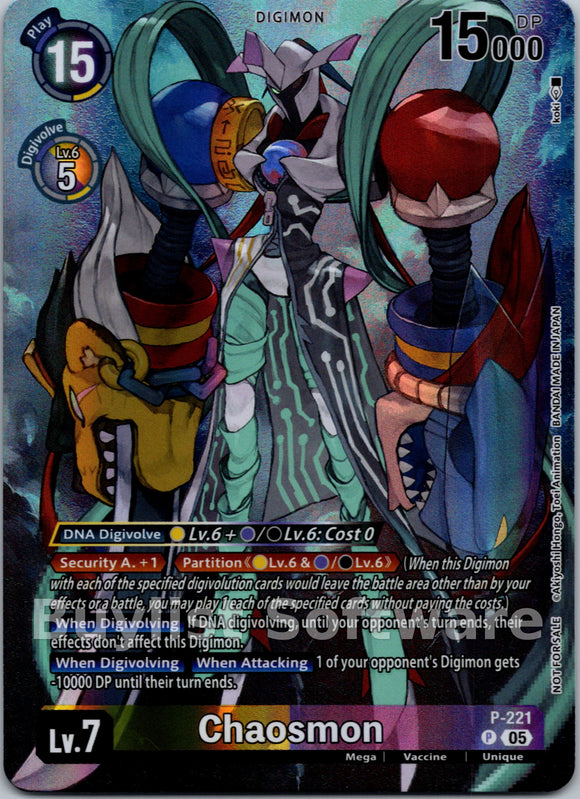 Chaosmon (Time Stranger Box Topper) [P-221 P] [Time Stranger] Foil