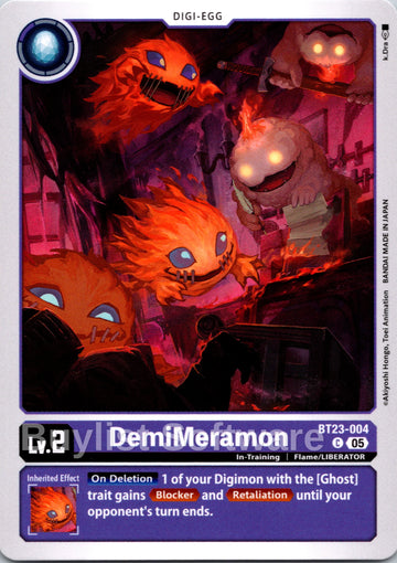 DemiMeramon [BT23-004 C] [Hackers' Slumber]