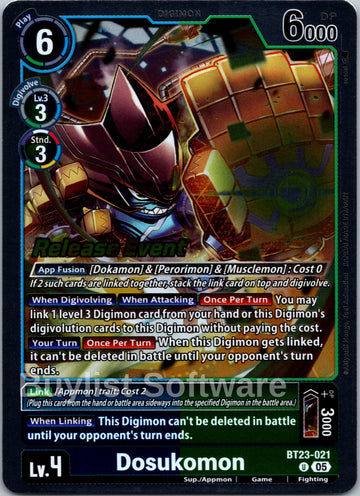 Dosukomon [BT23-021 U] [Hackers' Slumber Release Event Cards]