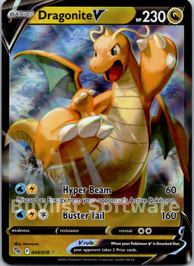 Dragonite V [049/078] [Pokemon GO] Holofoil