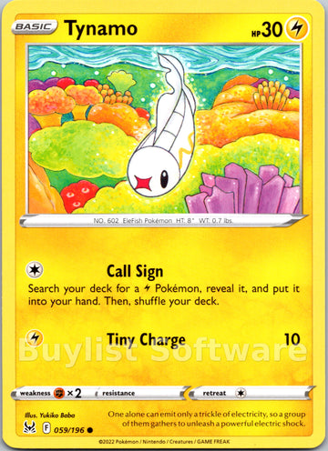 Tynamo [059/196] [Lost Origin]