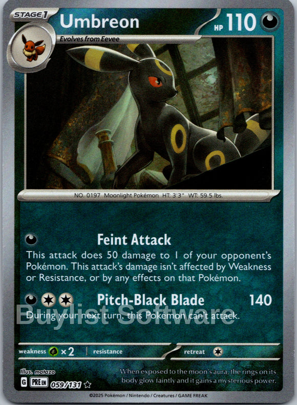 Umbreon (Poke Ball Pattern) [059/131] [Prismatic Evolutions] Holofoil