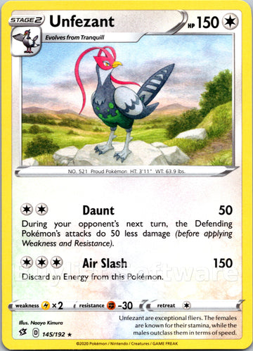 Unfezant [145/192] [Rebel Clash]