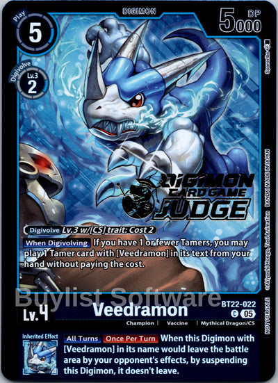 Veedramon (Judge Pack 2025 Wave 2) [BT22-022 C] [Cyber Eden] Foil