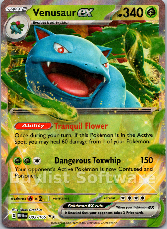 Venusaur ex [003/165] [Scarlet & Violet 151] Holofoil