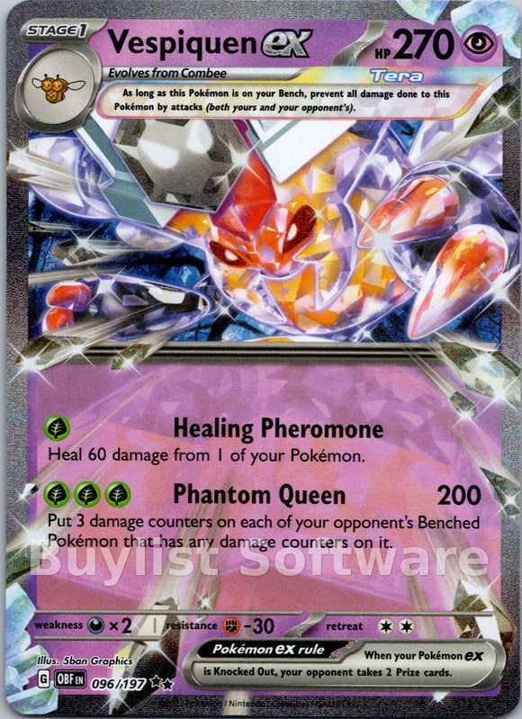 Vespiquen ex [096/197] [Obsidian Flames] Holofoil