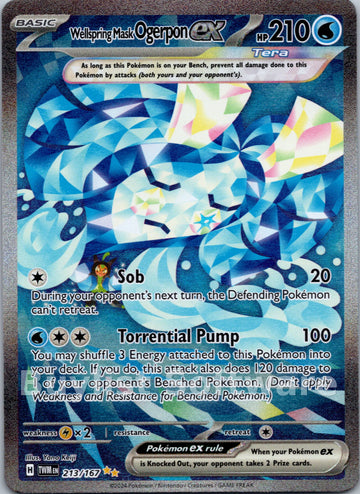 Wellspring Mask Ogerpon ex [213/167] [Twilight Masquerade] Holofoil