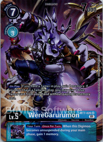 WereGarurumon (Alternate Art) [BT7-026 SR] [Next Adventure] Foil
