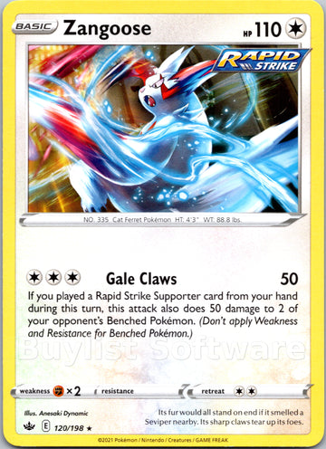 Zangoose [120/198] [Chilling Reign]