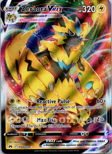 Zeraora VMAX [054/159] [Crown Zenith] Holofoil