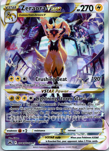 Zeraora VSTAR [GG43/GG70] [ Galarian Gallery] Holofoil