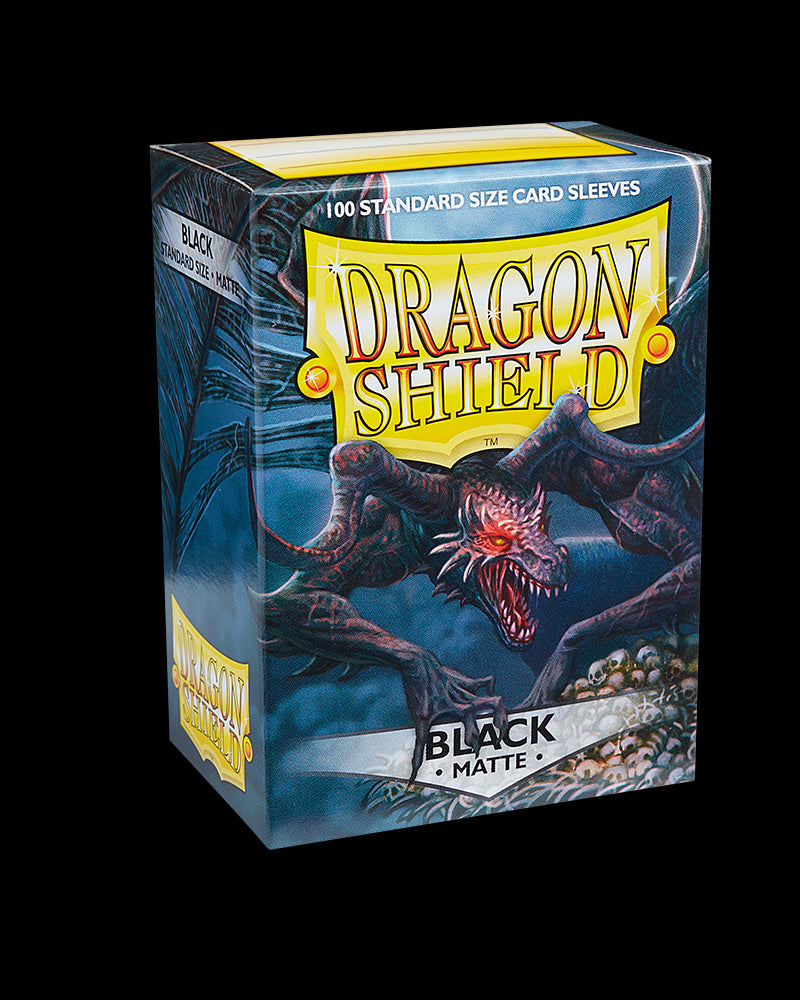 100ct Black Dragon Shield Matte Sleeves