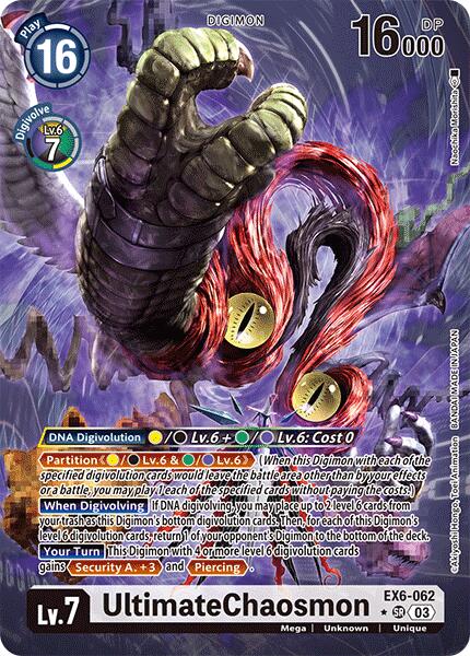 UltimateChaosmon (Alternate Art) [EX6-062-SR] [Infernal Ascension] Foil