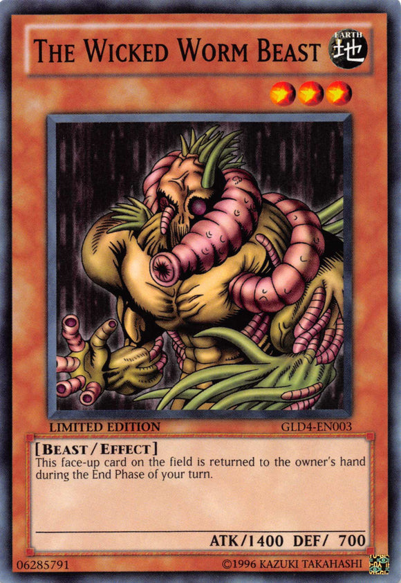 The Wicked Worm Beast [GLD4-EN003] Common