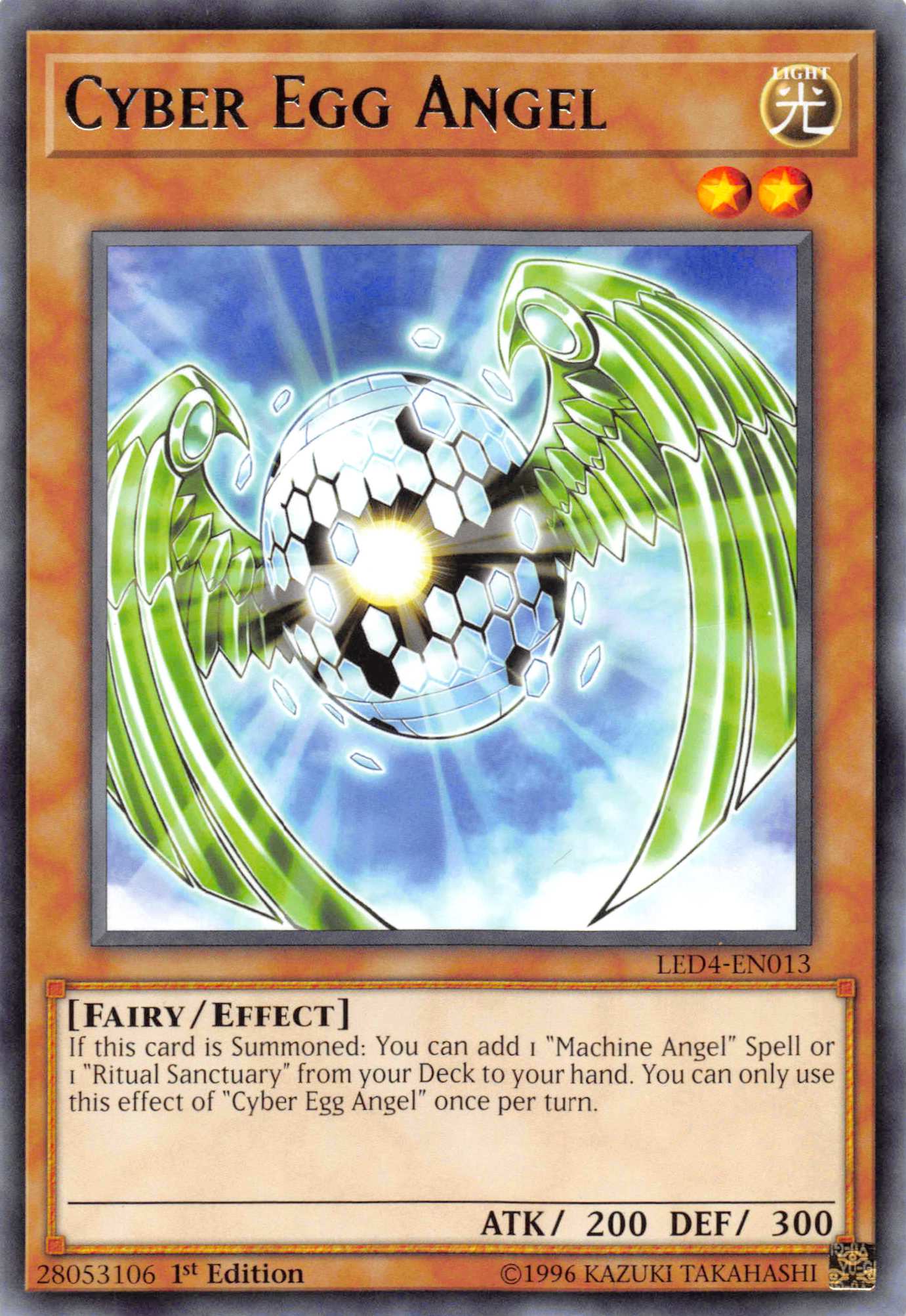 Cyber Egg Angel [LED4-EN013] Rare