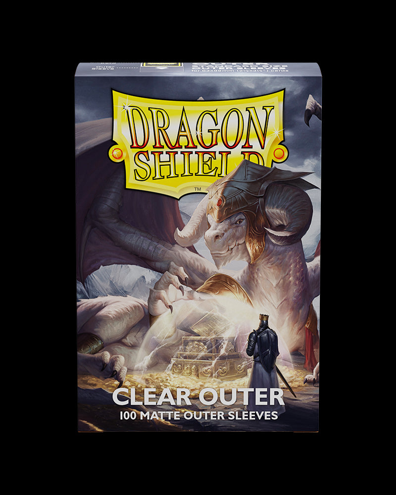 Dragon Shield: 100ct Clear Matte Outer Sleeves (Standard Size)