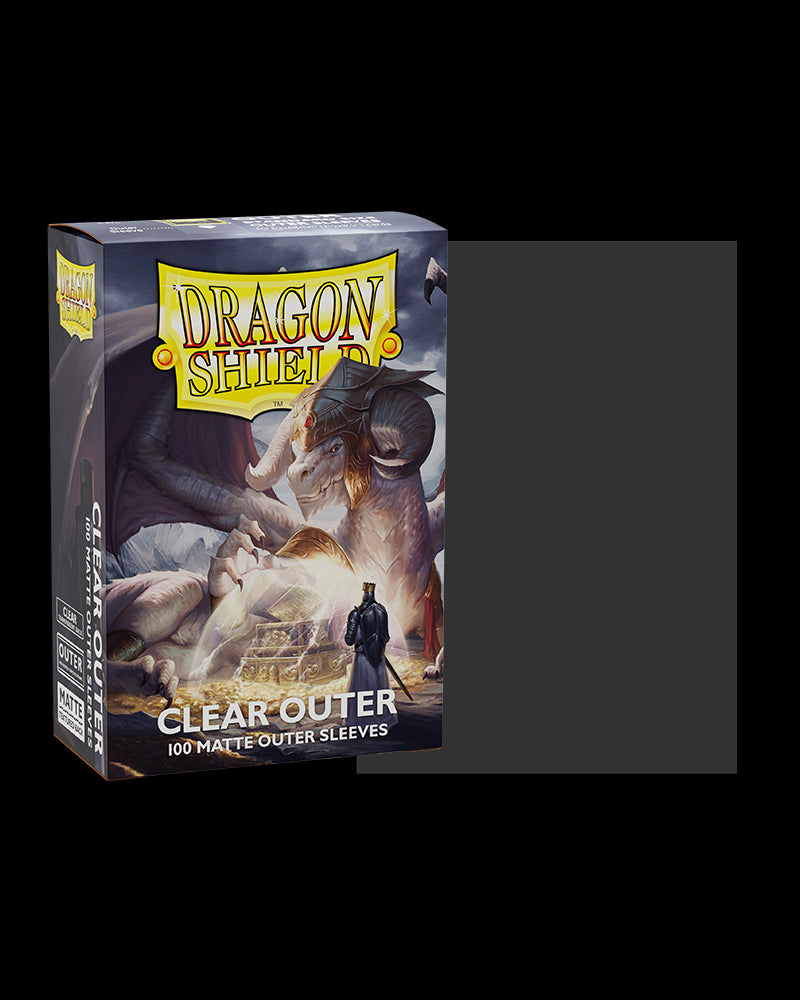 Dragon Shield: 100ct Clear Matte Outer Sleeves (Standard Size)