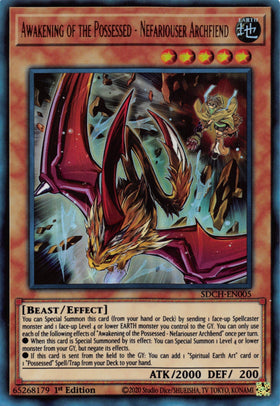Awakening of the Possessed - Nefariouser Archfiend [SDCH-EN005] Ultra Rare