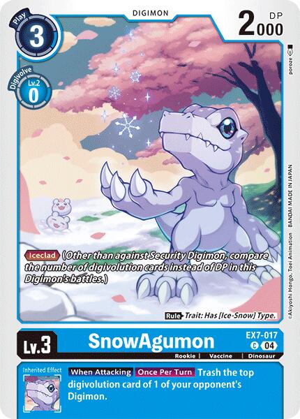 SnowAgumon [EX7-017-C] [Digimon LIBERATOR] Normal