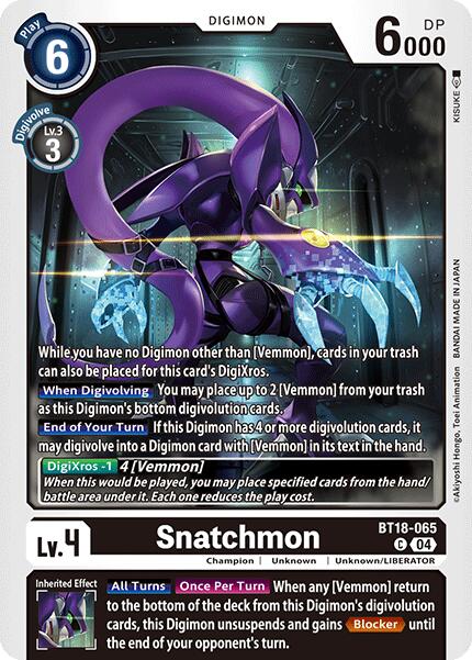 Snatchmon [BT18-065-C] [Release Special Booster 2.0] Normal